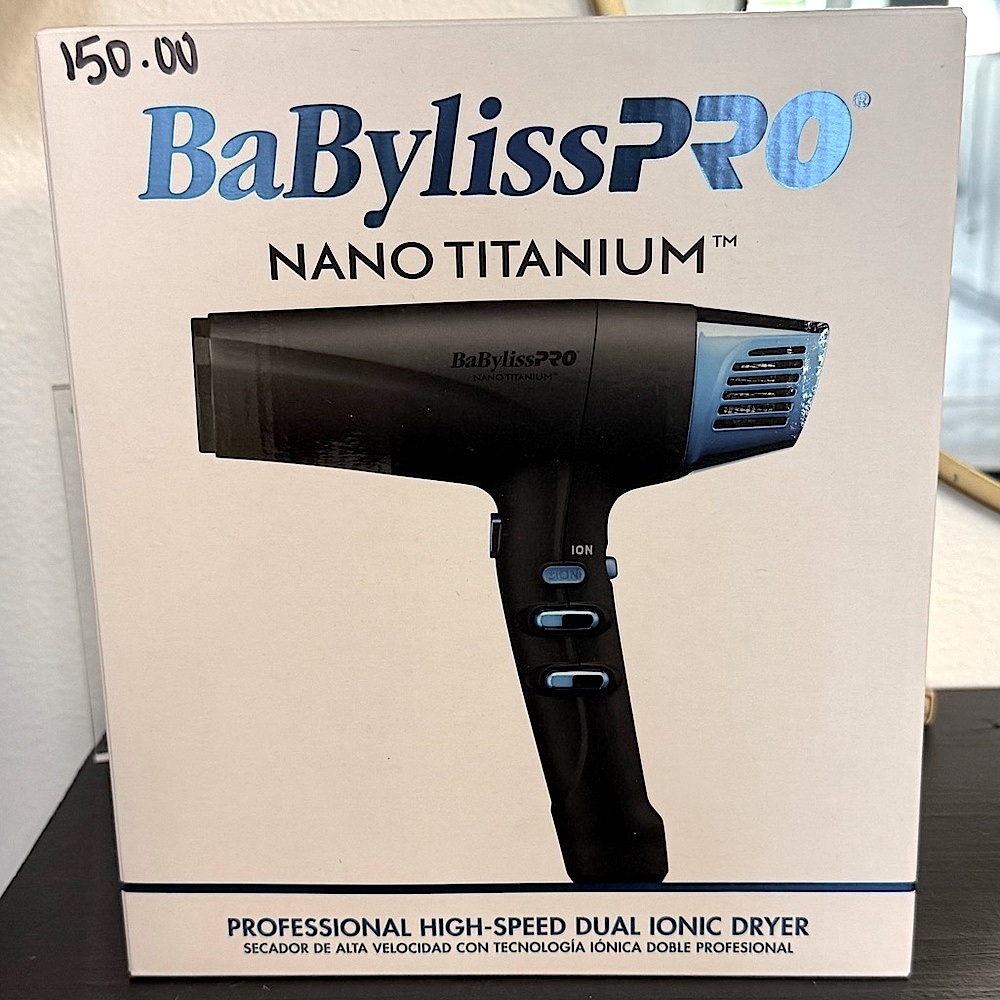 BabylissPRO nano titanium professional high speed dual ionic dryer